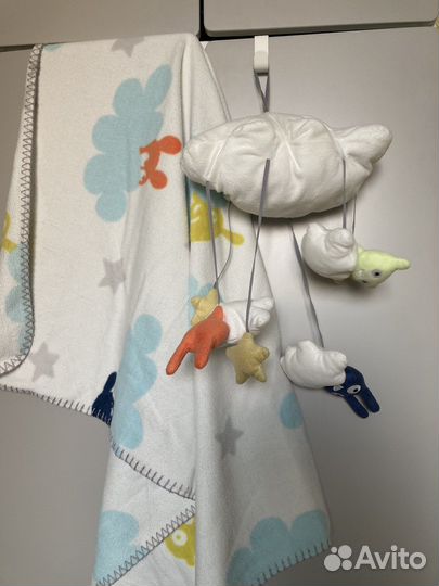 Плед и мобиль икеа