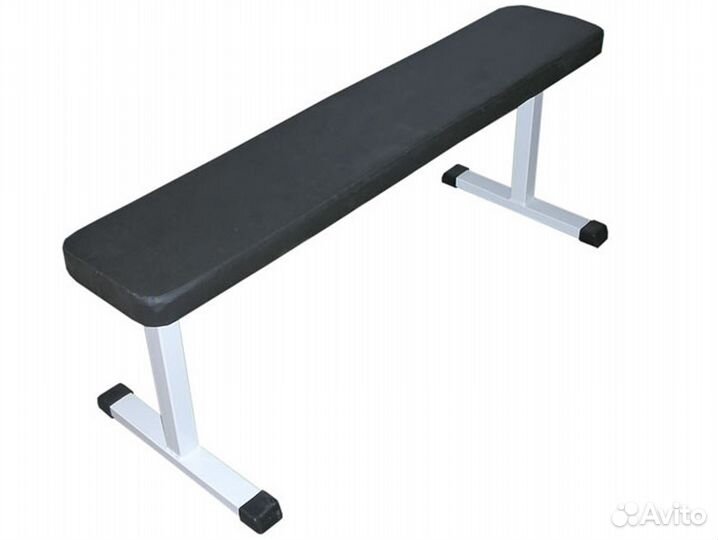 Скамья горизонтальная для жима белая