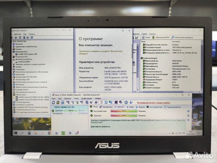 Нетбук asus E210m 11.6