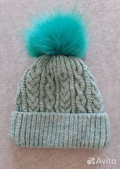 Шапка зимняя женская вязанная