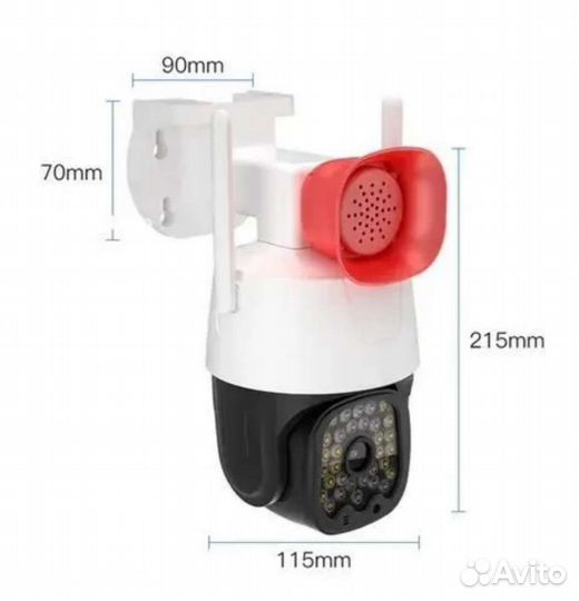 Камера видеонаблюдения Wifi (+sd 128gb в подарок)