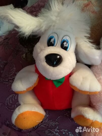 Заяц-сумка, собака, мягкие игрушки