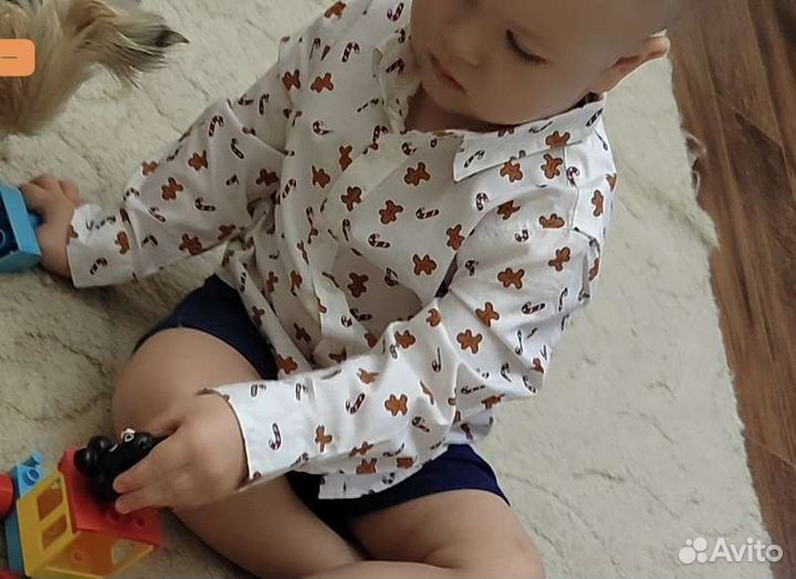 Новогодняя Рубашка для мальчика 92-98