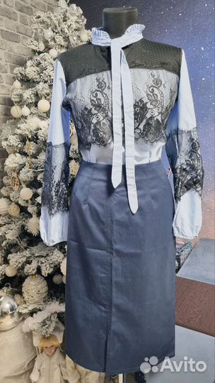 48 L Новая блузка +юбка комплект