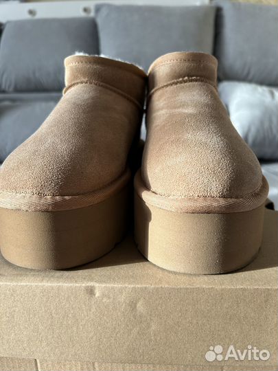 Замшевые полусапоги UGG Classic Mini Platform