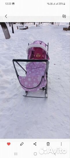 Коляска санки