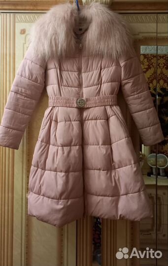 Пуховик зимний с пышной юбкой