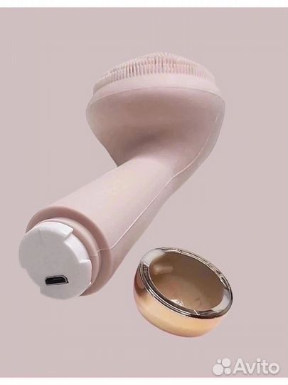 Массажёр с вибрацией для очищения лица селеконовый