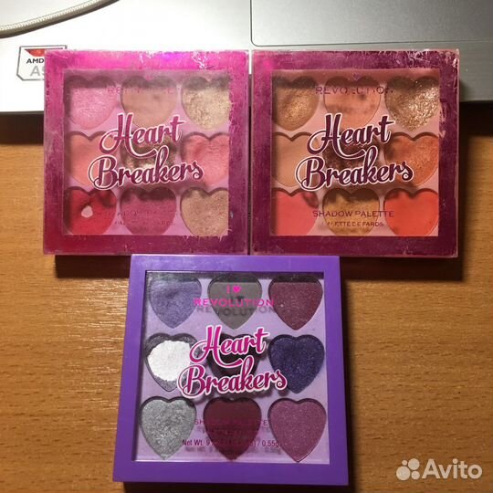 I heart revolution 3 палетки