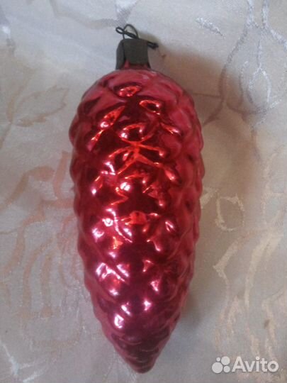 Советские ёлочные игрушки-шишки