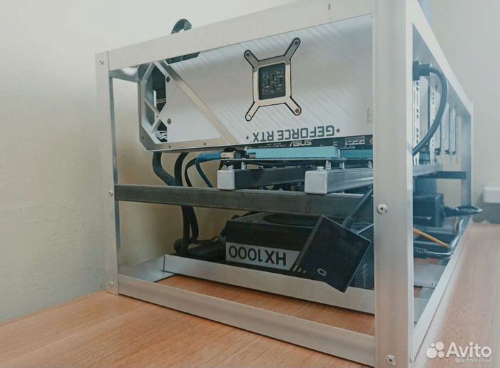 Тушка для майнинг фермы, мать, проц, каркас, памят