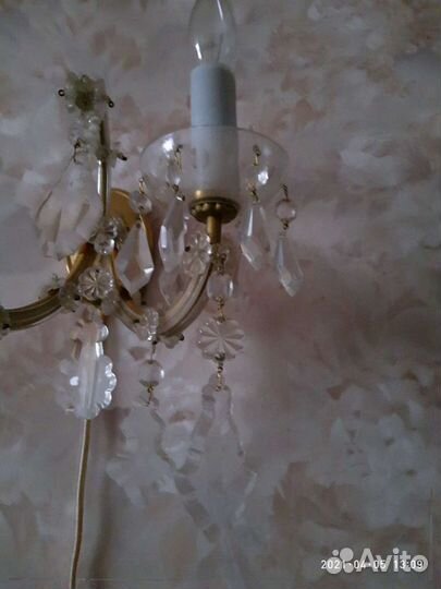 Бра хрустальное