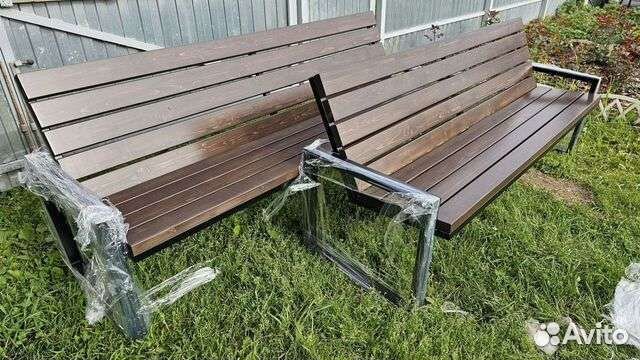 Лавочка в стиле лофт