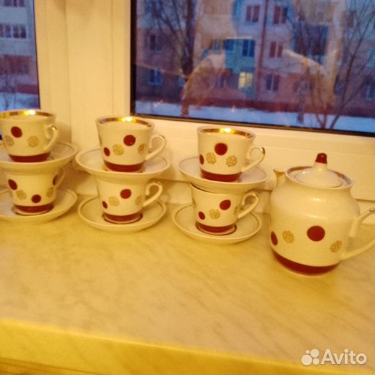 Чашка с блюдцем СССР кофейная