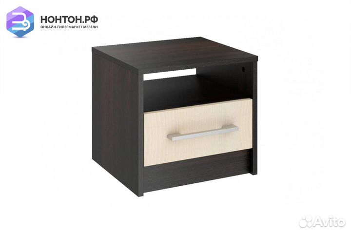Тумба прикроватная Элиза венге / дуб молочный