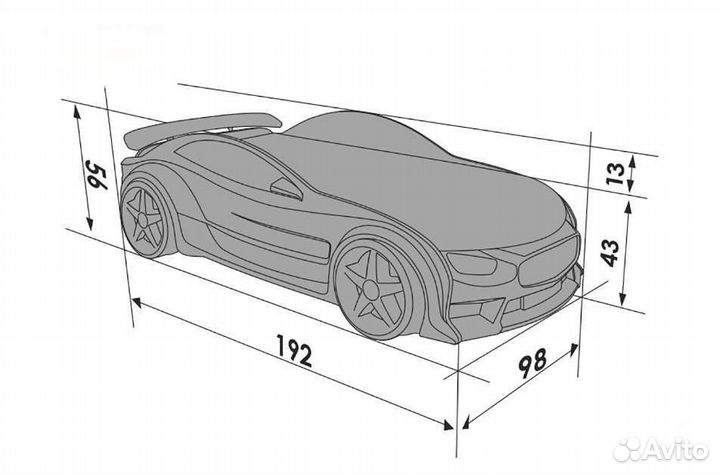 Кровать машинка