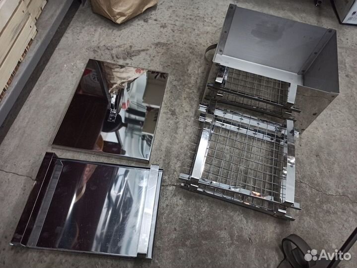 Коптильня горячего копчения 35х25х20 нерж