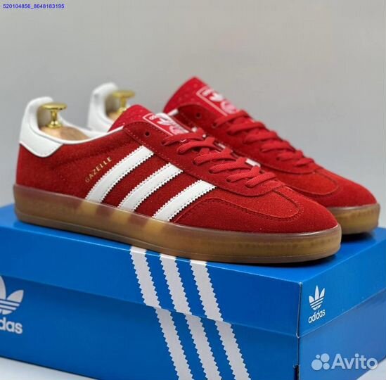 Кроссовки Adidas Gazelle Red (Арт.45439)