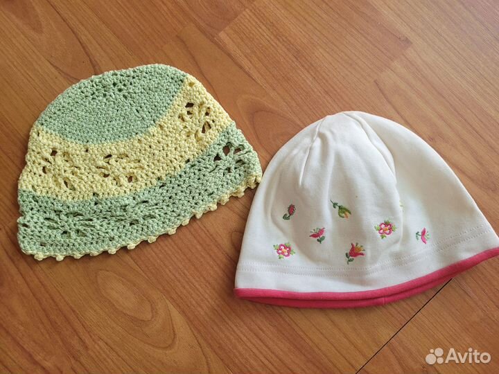 Комплект из 2 легких шапочек д/д 50-52см 3-4г
