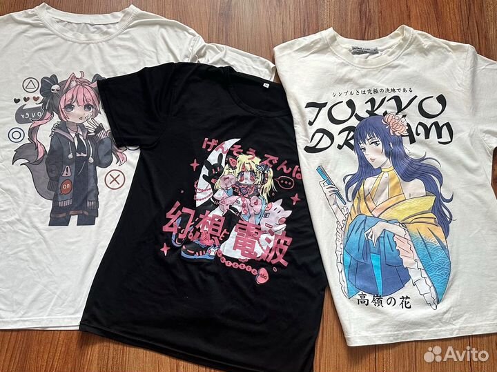 Футболки женские аниме oversize