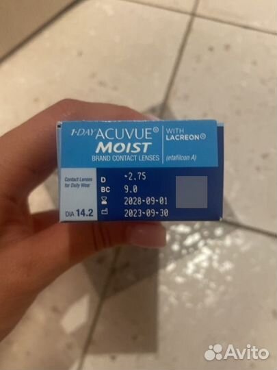 Линзы контактные acuvue moist