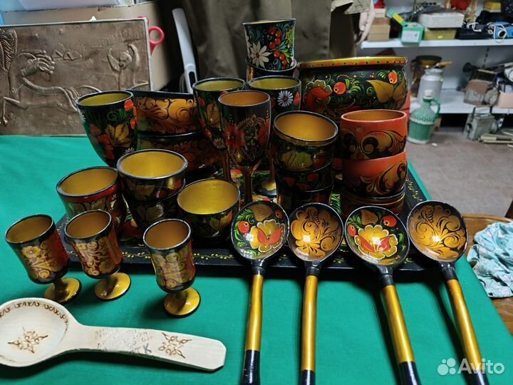 Посуда хохлома СССР