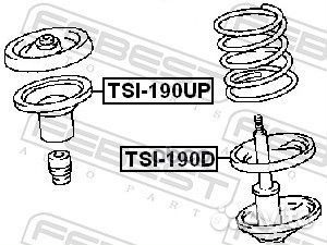 Проставка пружины TSI-190UP TSI-190UP Febest