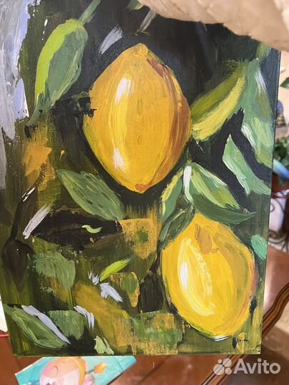 Картина маслом «Италия. Лимоны»