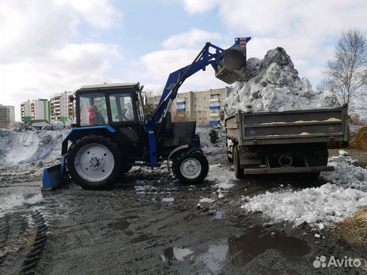 Услуги погрузчика вывоз снега,мусора,планировка те