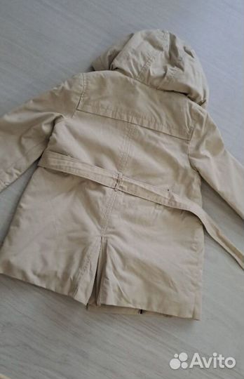 Плащ- тренч для девочки zara 92-98 утепленный