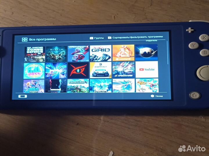 Nintendo switch lite с играми