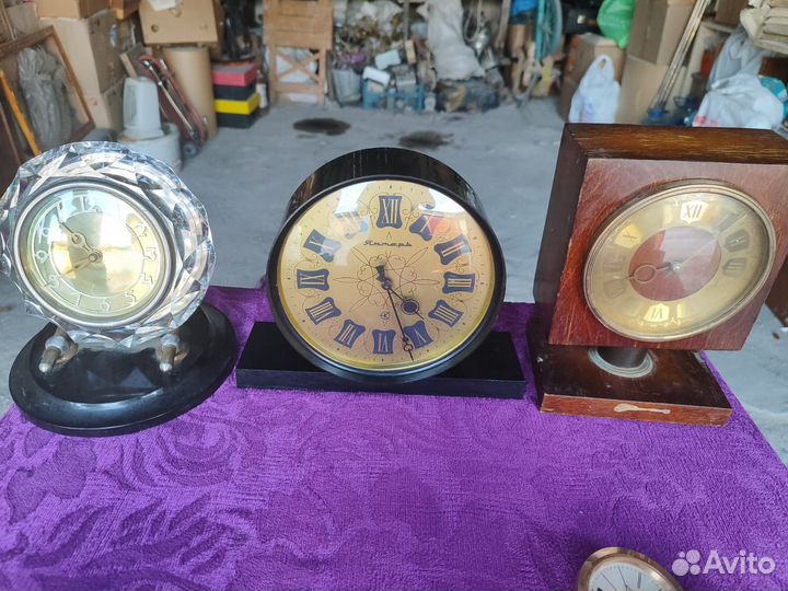Будильники и настольные часы СССР