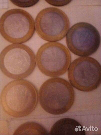 Биметаллические 10 руб министерства