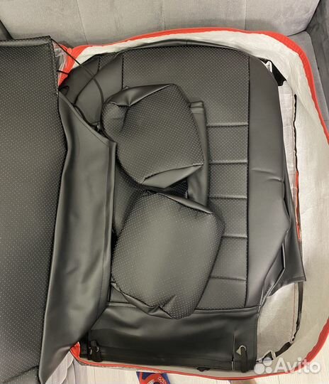 Чехлы из экокожи на Ниссан Кашкай +2 (2010-2013)