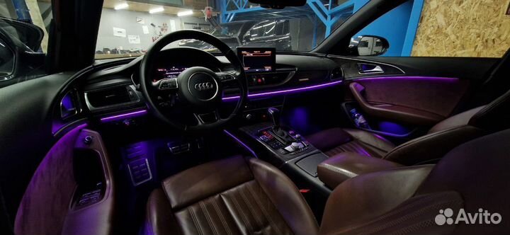 Audi контурная подсветка в салон автомобиля