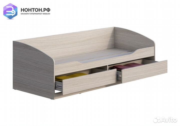 Кровать Мийа-3А 0.8 м ясень шимо светлый