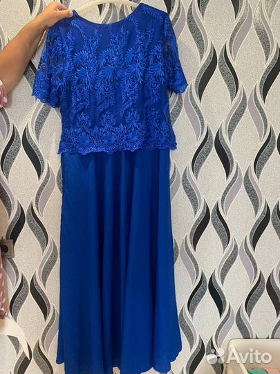 Вечернее платье в пол 54-56