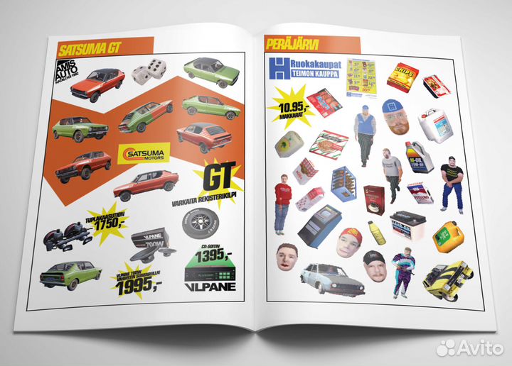 Огромный Стикербук по My Summer Car 250+ шт