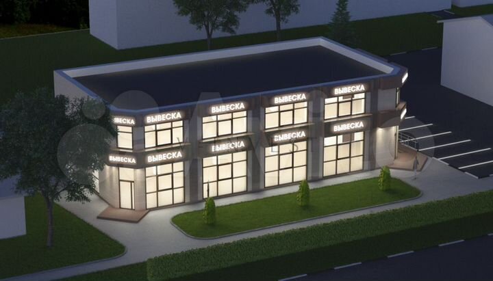 Помещение с панорамными окнами и ремонтом