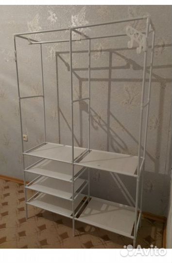 Вешалка с полками напольная