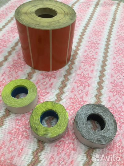 Скобы и лента для этикет пистолета