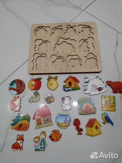 Деревянные пазлы для малышей