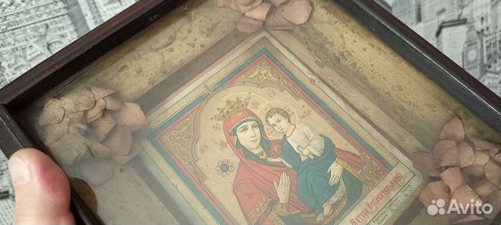 Икона Иверской Божией матери.Старина.Оригинал