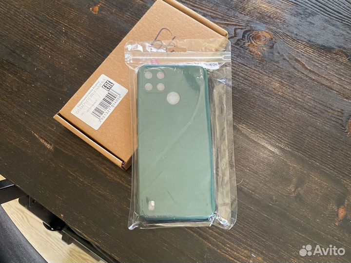 Чехол и 2 защитных стекла для RealmeC21Y