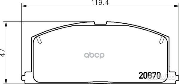 Колодки тормозные дисковые перед (PF-1077C)