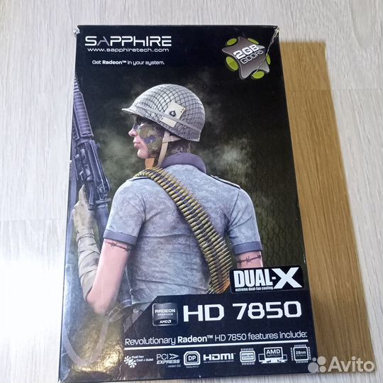 Видеокарта Sapphire AMD radeon HD 7850 2GB 256 бит