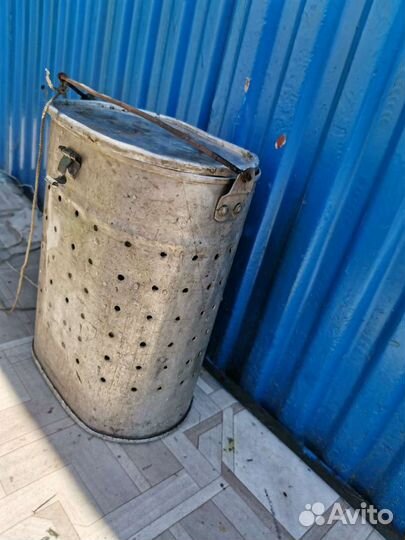 Садок алюминий с крышкой