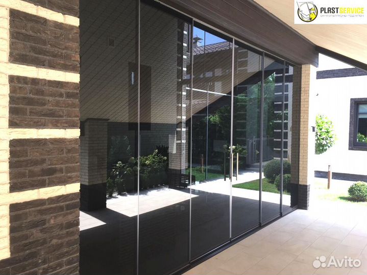 Безрамное остекление, окна пластиковые алюминиевые