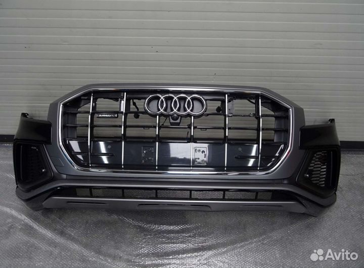 Audi Q8 S-line Бампер передний в сборе 6pdc камера