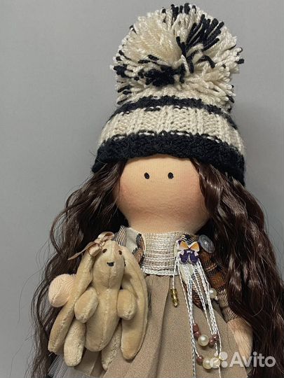 Интерьерная кукла ручной работы «Капучино»